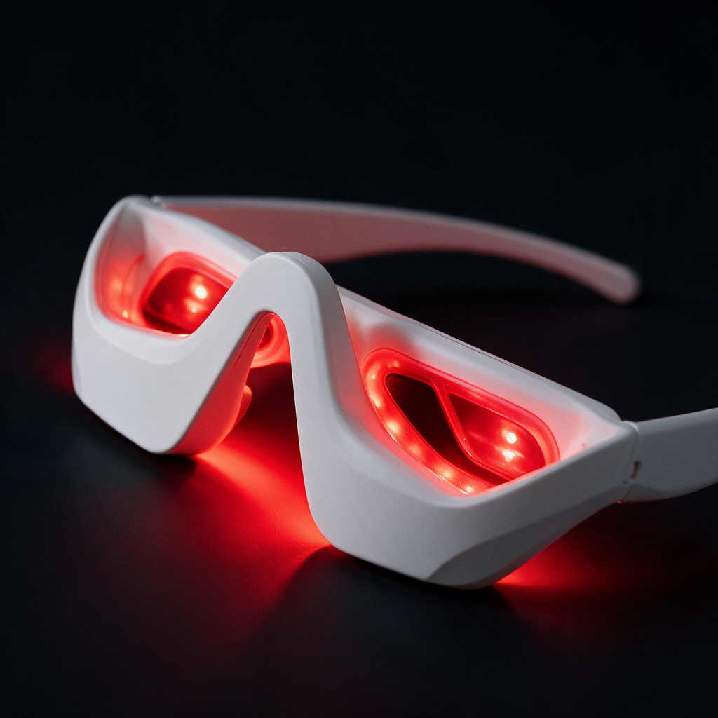 LumiEye — Masajeador Ocular EMS con Luz Roja