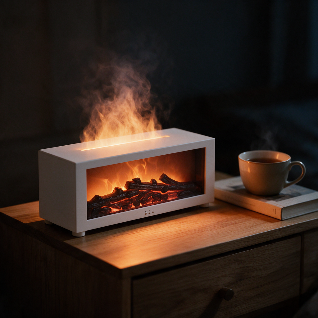 EmberZen — Difusor de Aromas con Efecto Chimenea