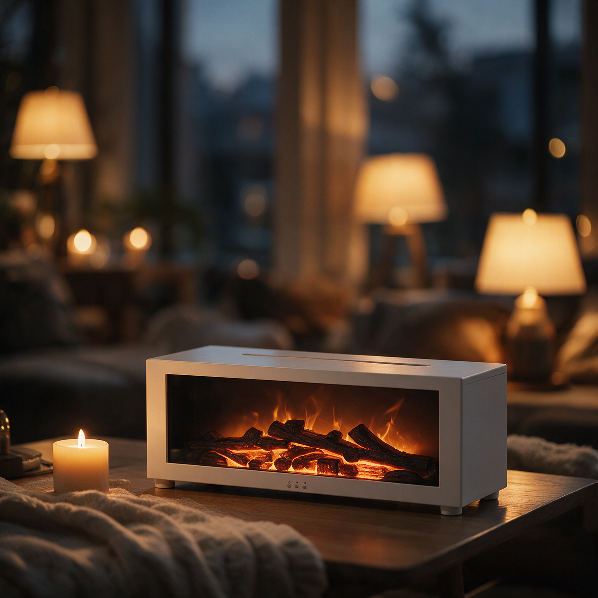 EmberZen — Difusor de Aromas con Efecto Chimenea
