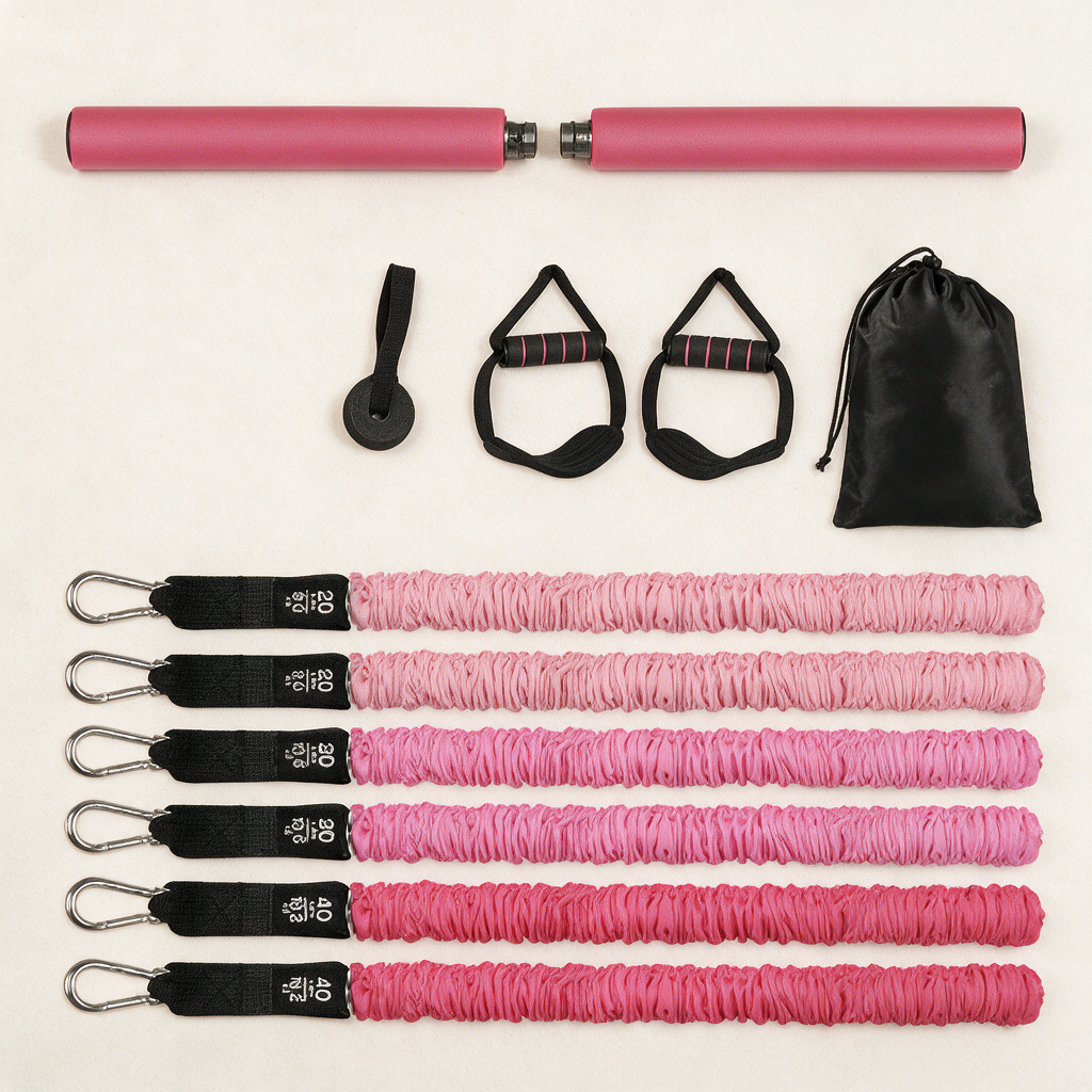 CoreFlex — Set Completo de Pilates con Bandas