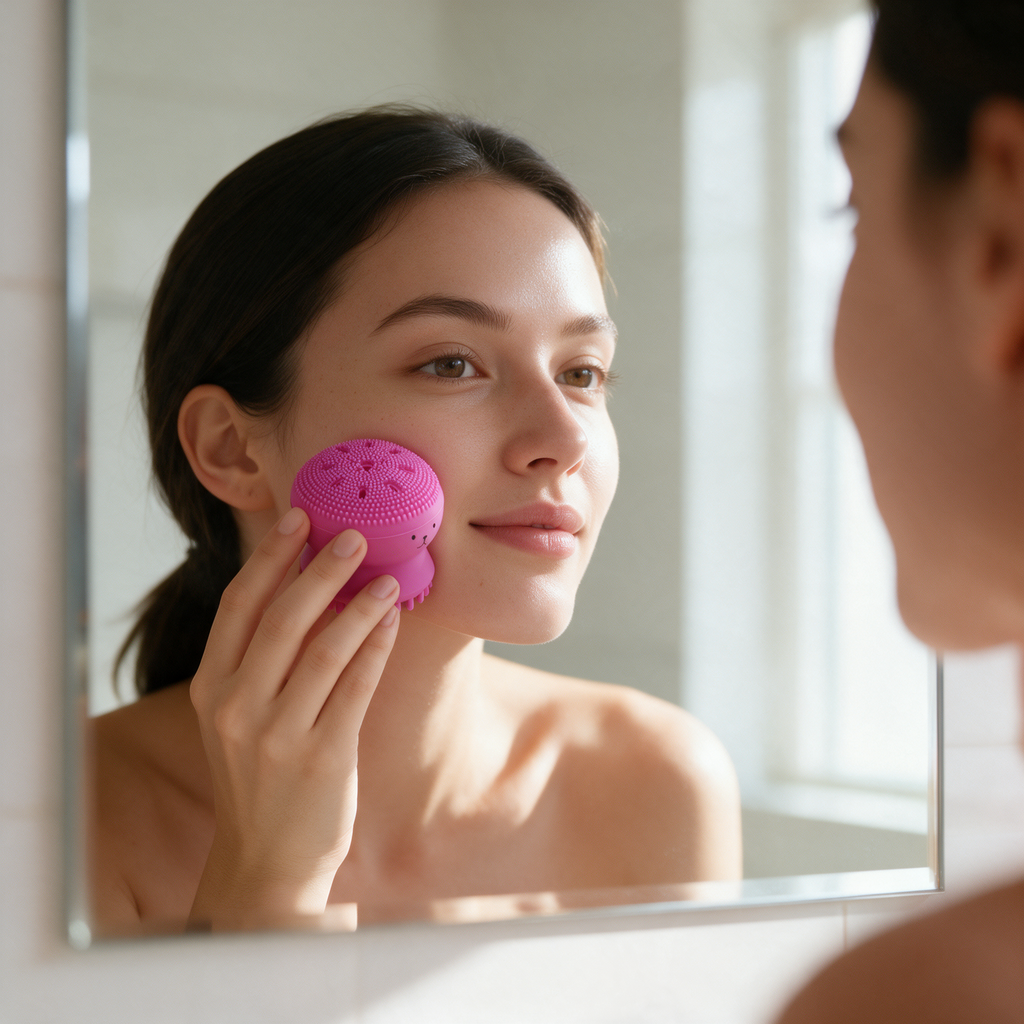 OctoGlow — Cepillo Masajeador y Limpiador Facial