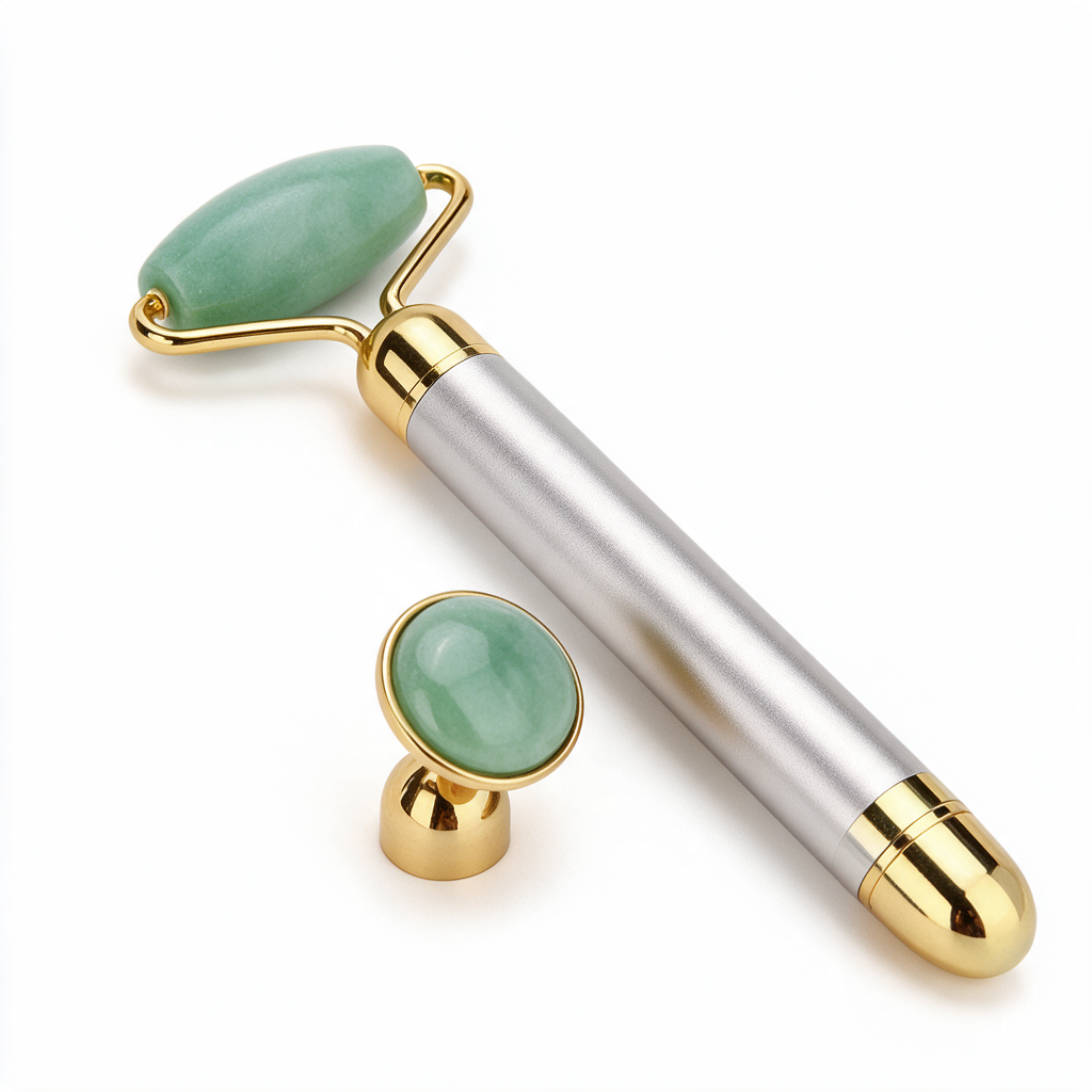 JadeZen — Rodillo Facial Vibrador 2 en 1