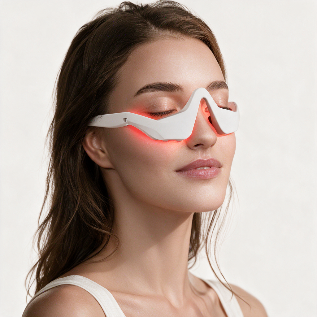 LumiEye — Masajeador Ocular EMS con Luz Roja